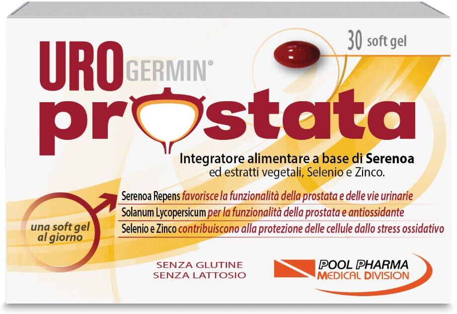 POOL PHARMA Srl Pool Pharma, Urogermin Prostata, 30 Capsule Softgel