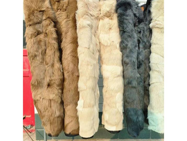 Pantalon en peau de mouton 100% véritable pour homme, épais, cheveux longs, résistant au froid, pantalon en cuir confortable, homme d'âge moyen, papa aîné, mouton, fj