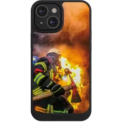 Nivocase Handyhülle für Apple iPhone 13 Mini Hülle NIVOpure Case Schwarz Feuer Feuerwehr Lebensretter (Apple iPhone 13 mini), Smartphone Hülle, Schwarz