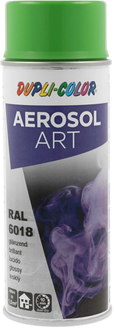 european aerosols DUPLI-COLOR Aerosol Art RAL 6018 gelbgrün glanz, 400 ml