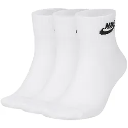 Nike, Herren, Sportsocken, Every Essential Socken 3er Pack (XL), Weiss