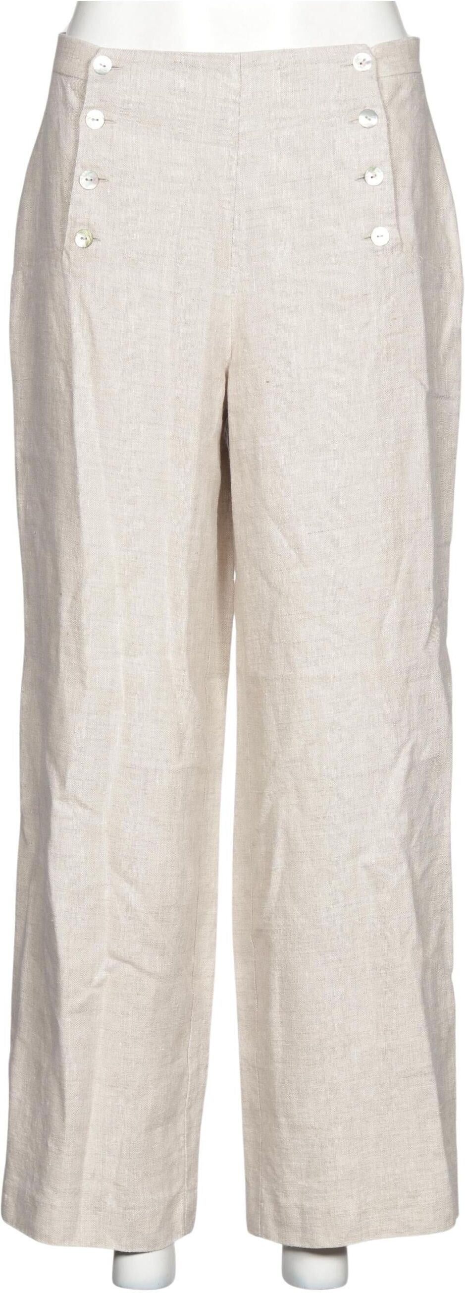 insight Damen Stoffhose, Beige, Gr. EU 40, Viskose - Second Hand