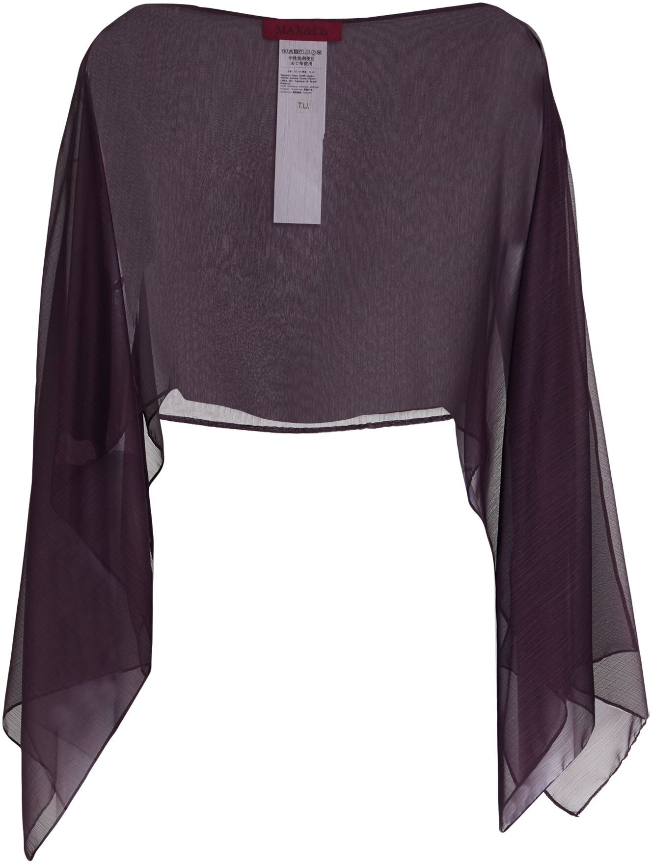 Max & Co. Poncho Mujer Ciruela -- Mujer