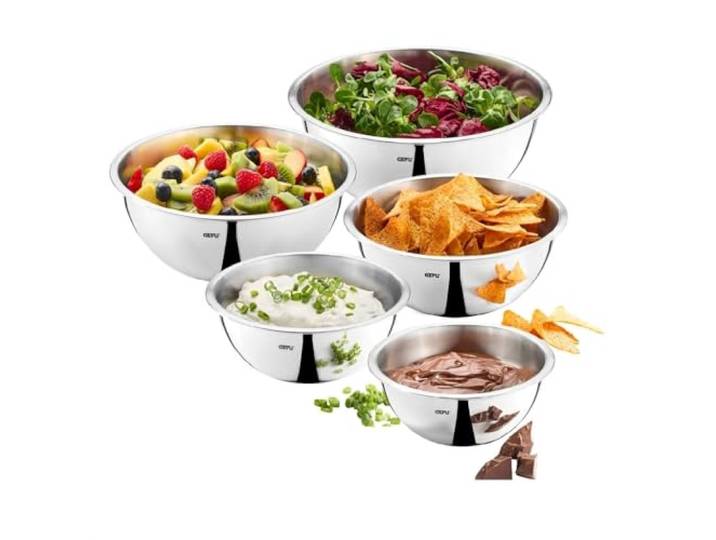 GEFU Set de bols en acier inoxydable\, 5 pièces