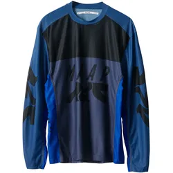 MAAP Alt_Road Air Mesh LS Tee Langarm Fahrradtrikot - mixed blue - XL