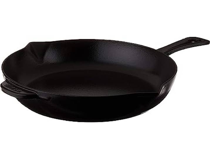 STAUB Bratpfanne aus Gusseisen, 25,4 cm, mattschwarz, hergestellt in Frankreich