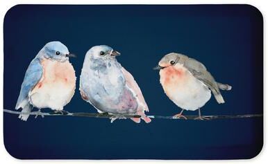 "Stupell Perched Song Birds Printed Anti-Fatigue Floor Mat, 30""x18"""