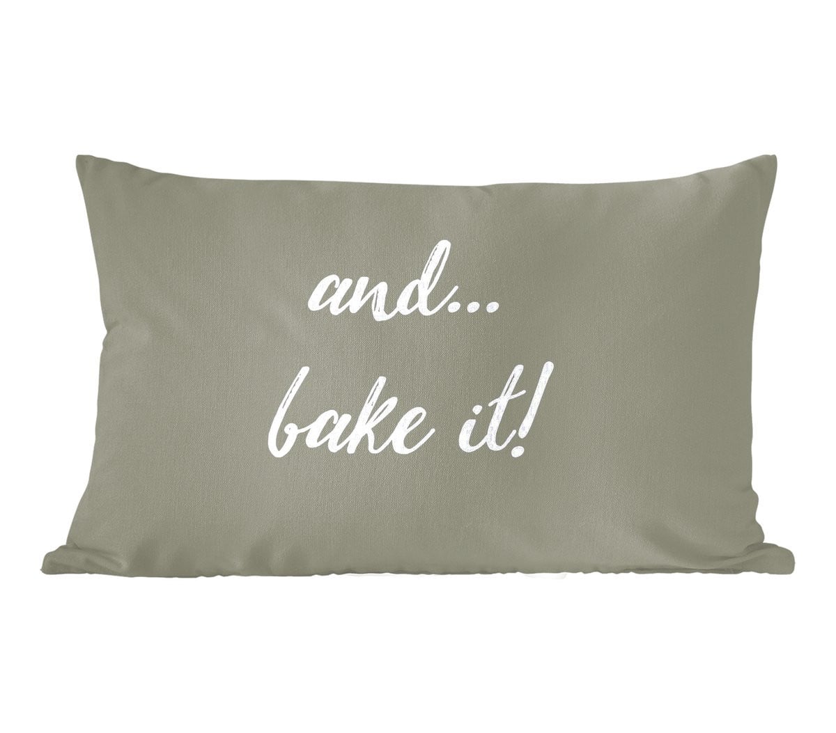 Sierkussen met quote And bake it! - 50 x 30 cm