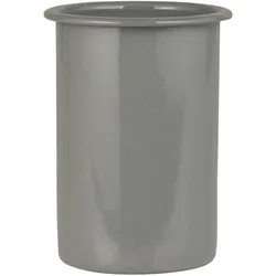 IB Laursen Zahnputzbecher Emaille, 12 cm, Ø 8 cm, grau