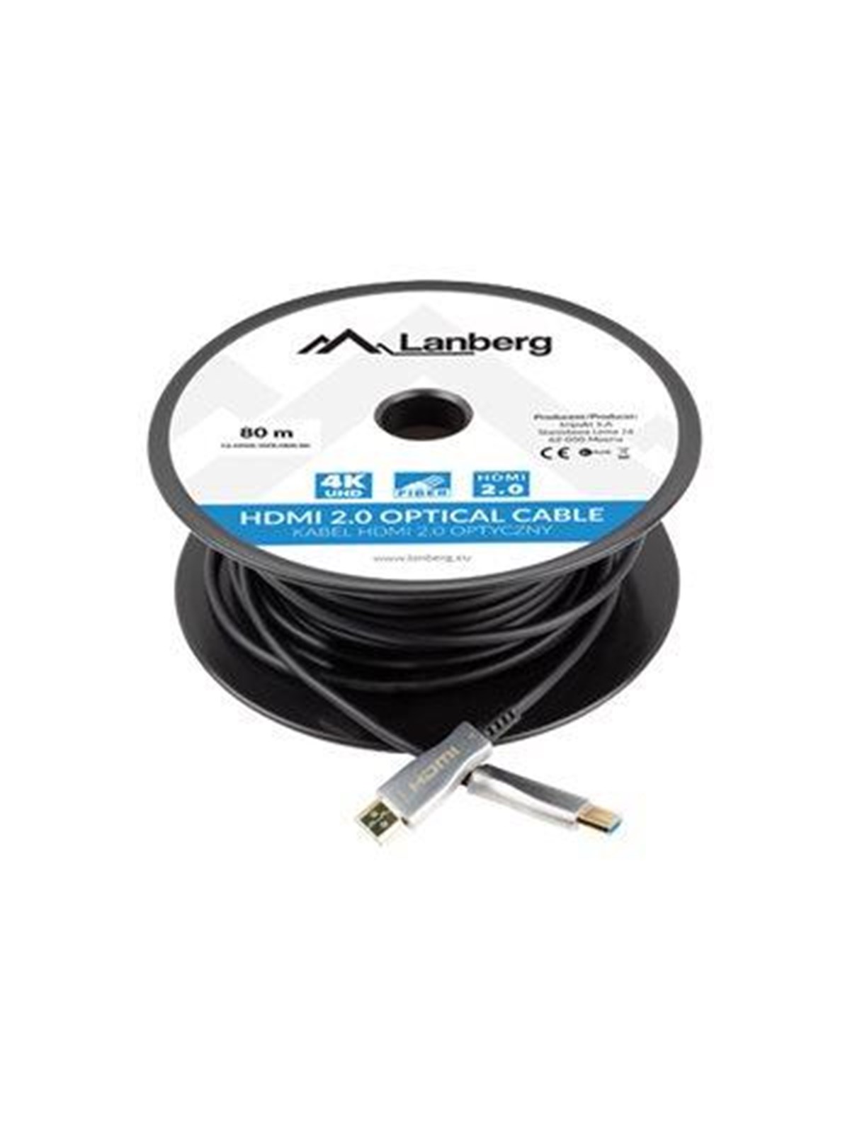 Lanberg HDMI cable with Ethernet - 80 m