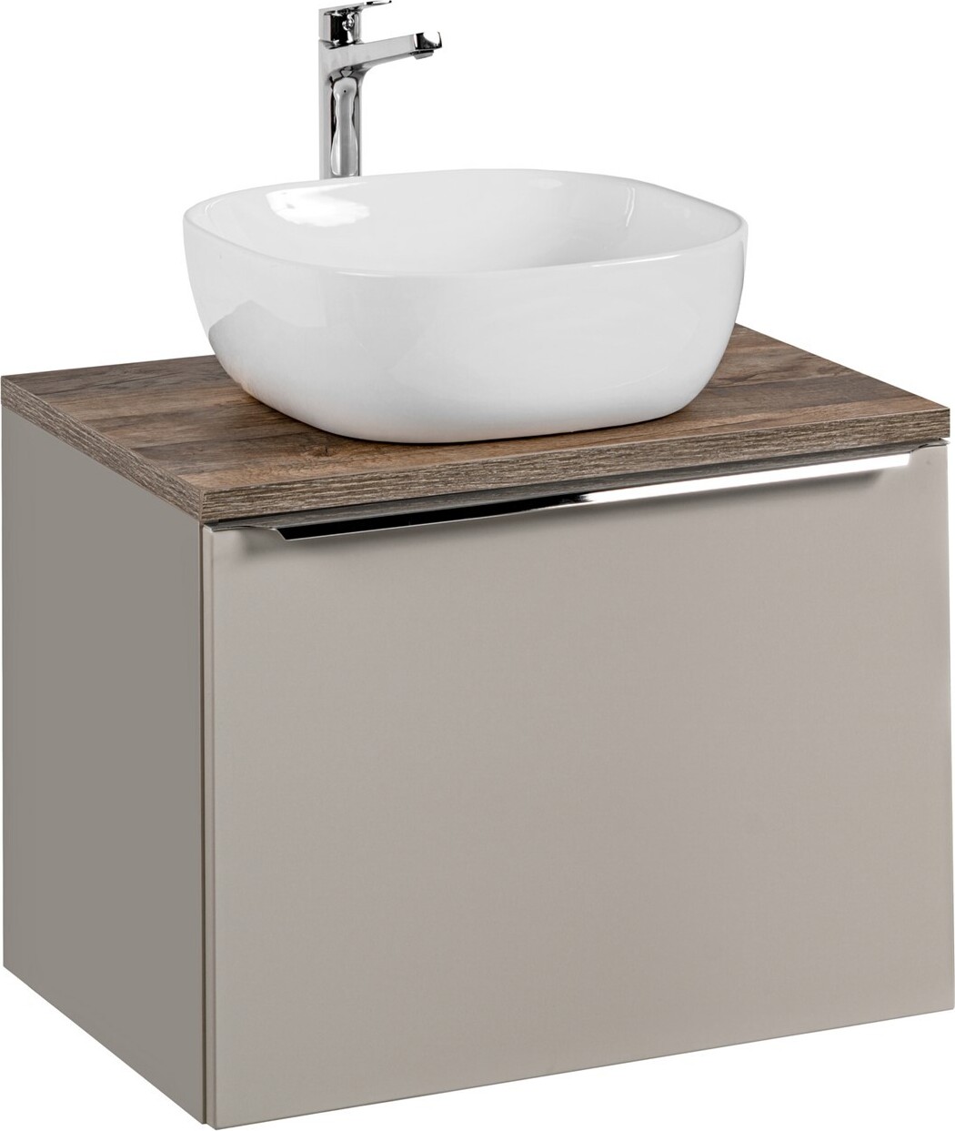 Waschtischunterschrank 60cm AKAN Taupe inkl. Waschtisch