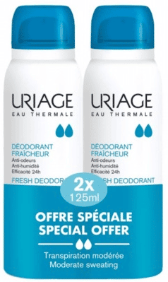 Uriage Deo Fraicheur Spray Psens125mlX2