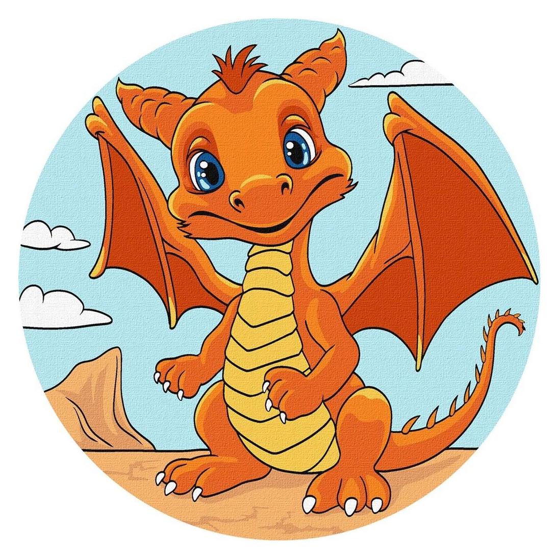 Norimpex Malen nach Zahlen - Oranger Drache (56603446)