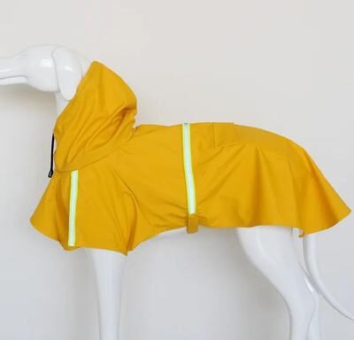 Inspire Essentials Waterproof Hooded Dog Raincoat For Large Dogs yellow xl