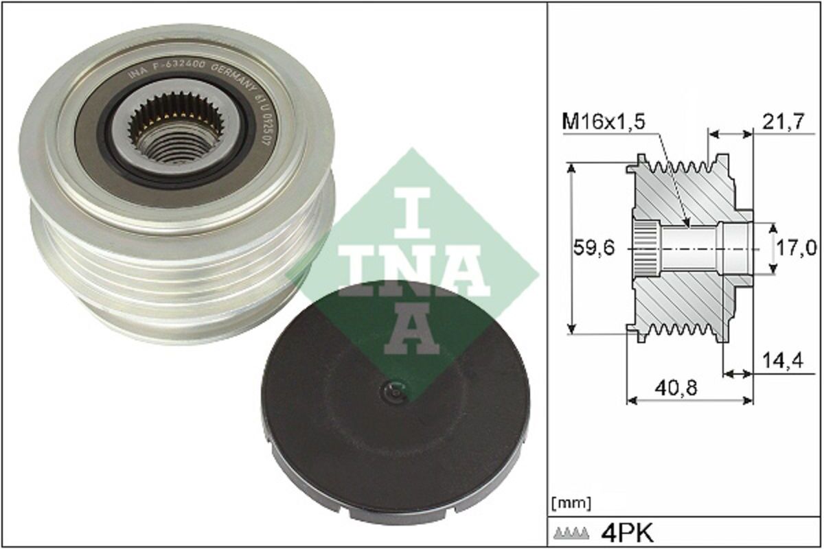 Riemenscheibe, Generator Schaeffler INA 535 0371 10