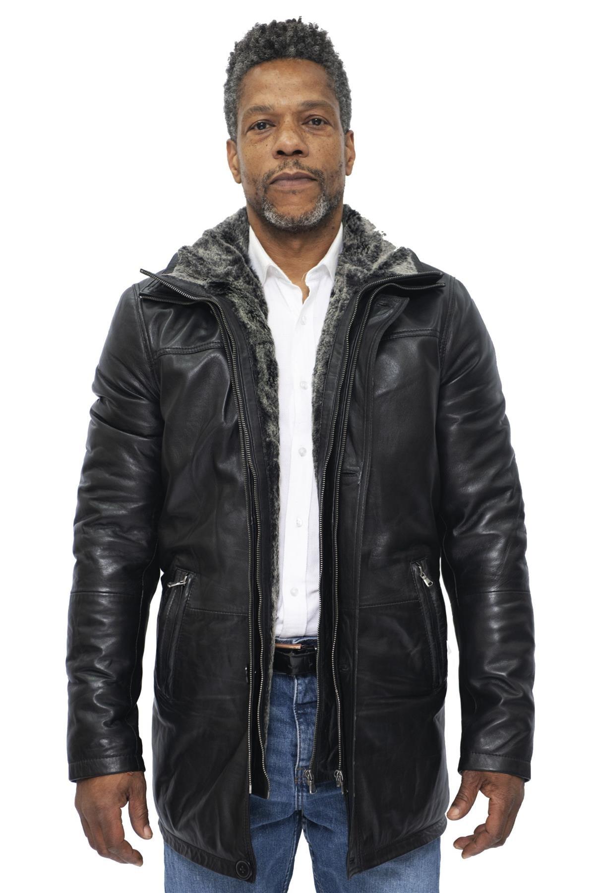 Herren-Leder-Trenchcoat-Aleppo