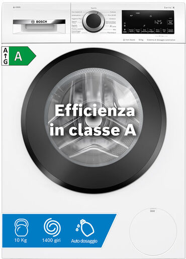 Bosch Serie 6 WGG254F0II Lavatrice a carica frontale 10kg 1400g/min Bianco Classe A