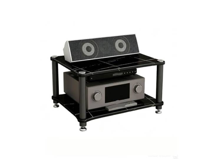 ZSCNYHMT Audio Rack, Stereo-Schrank 2-4 Ebenen Für Wohnzimmer Audio Setup Mehrschichtige aufbewahrung, audio-geräteorganisation, stabile struktur, schlichtes paneldesign(D,36cm/14.1in)