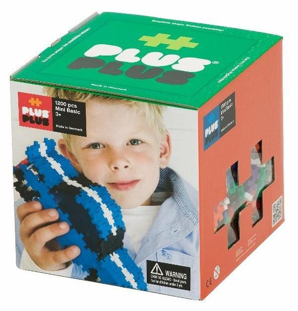 PlusPlus Mini basisset met 1200 plastic bouwstenen van Plus-Plus A/S