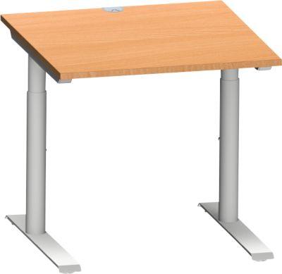 Schäfer Shop Genius Schreibtisch MODENA FLEX, 800 x 800 mm, Buche