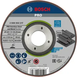 Bosch PRO Schruppscheibe WA 46 BF, Halbflexibel - 2608602217
