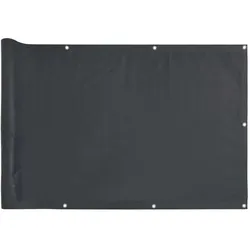 vidaXL Balkon-Sichtschutz Anthrazit 600x75 cm PVC