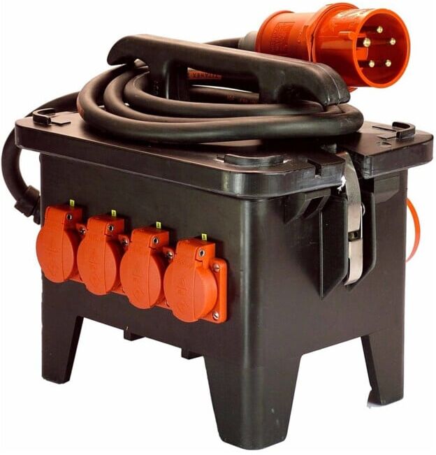 as-Schwabe Distributeur de courant de chantier M2 400V en caoutchouc plein ; as - Schwabe (4011160605529)