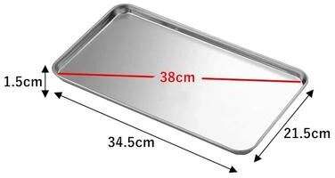 Inspire Essentials Stainless Steel Serving Tray Food Prep And Serving Plate 5