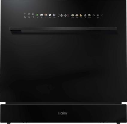 Haier XPI 8D9FFB, Halb integriert, Standardgröße (60 cm), Schwarz, Schwarz, Berührung, TFT
