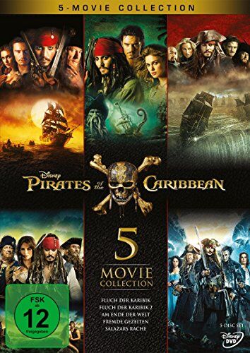 Johnny Depp - Pirates of the Caribbean 5-Movie Collection [5 DVDs] - Preis vom 11.10.2026 03:10:56 h