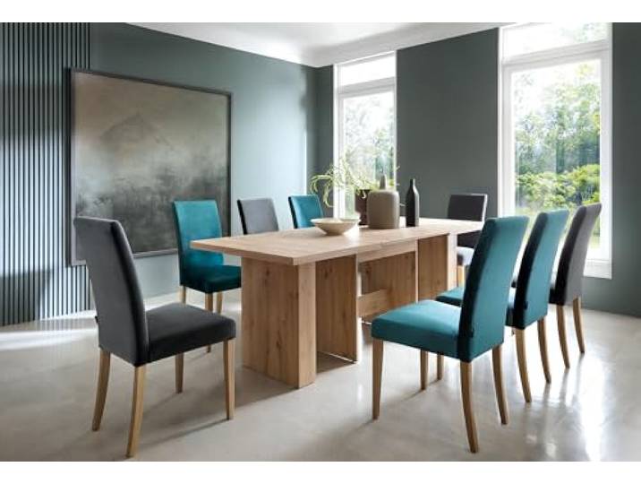 designimpex Design Esstisch WM-999 Eiche Artisan ausziehbar 140 cm bis 300 cm rechteckiger Esszimmertisch Küchentisch Funktionstisch XXL Kitchen Table Esszimmer Dining Table Ausziehtisch