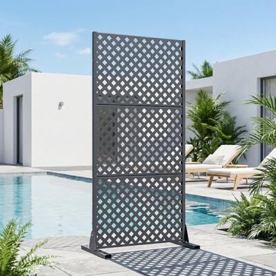 Dovelina Outdoor Rectangle Privacy Screens Metal Screen Fence Panel