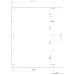 GSAB Elektrotechnik 2/3-Montageplatte 2M2-3-1300