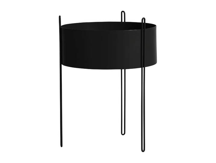 Woud Pidestall Blumentopf large Ø40 cm Schwarz