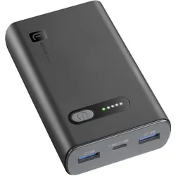 Cellularline CELLULAR L& CLL PB FAST 10000 BK (10000 mAh, 20 W, 37 Wh), Powerbank, Schwarz