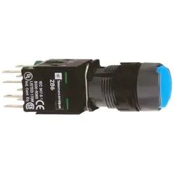 Schneider Electric XB6AW6B5B Leuchtdrucktaster, blau, D=16mm, aus Kunststoff