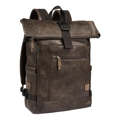 Rucksack CAMEL ACTIVE "Laos", Damen, Gr. B/H/T: 39cm x 44cm x 12cm, braun, Rucksäcke Rucksack, praktisch funktionaler Alltagsbegleiter mit vielen sportlichen Details