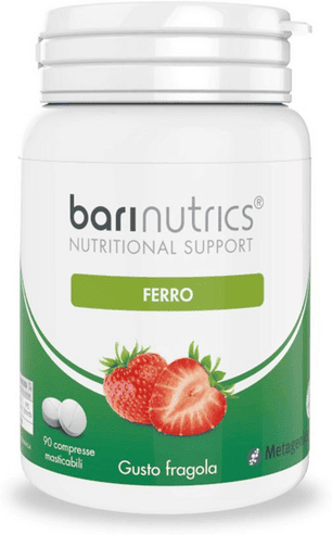 Metagenics BariNutrics Integratore Ferro Gusto Fragola 90 compresse masticabili