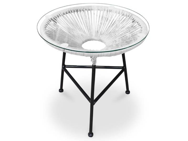 Table de jardin - Table d'appoint - Ulana Blanc