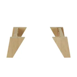 smart Fuß-Set  Oslo , holzfarben , Maße (cm): H: 14 T: 29.0