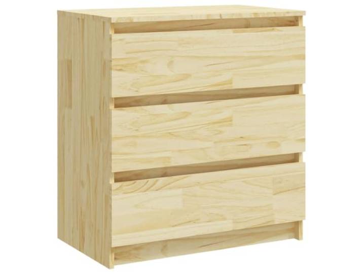 Makastle Nachtschrank 60x36x64 cm Massivholz Kiefer