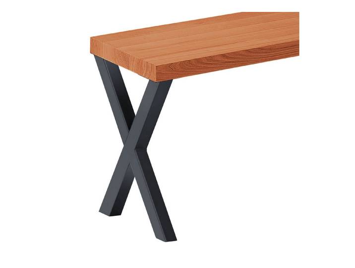 LAMO Manufaktur Sitzbank LSB Sitzbank (Komplett-Set, 3-Teilig), 40mm stake Massivholzplatte