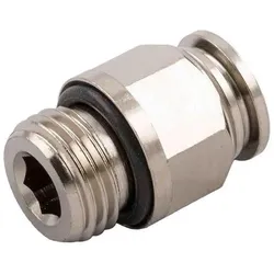 RS PRO, Rohrverbindungstechnik, Steckfitting, Gewinde-zu-Rohr, Messing vern (Rohrverschraubung)