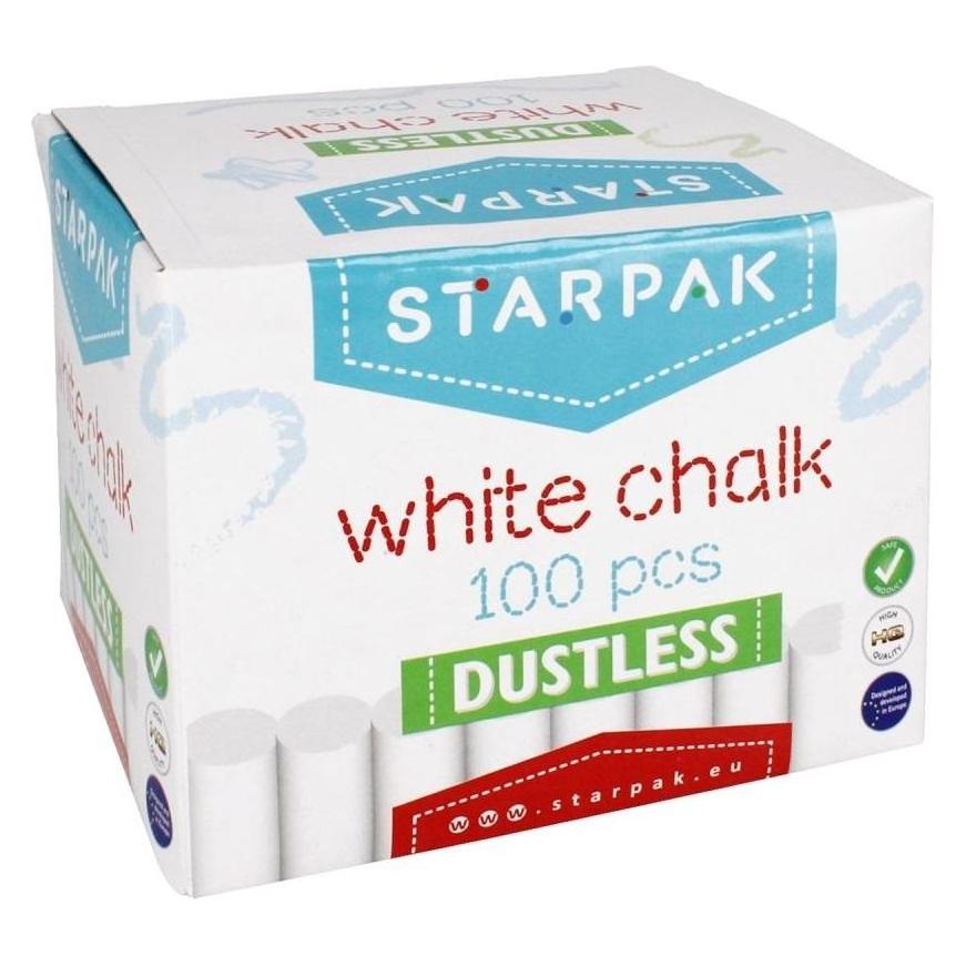 Starpak Staubfreie weisse Schulkreide, 100 Stück (100x) (41371448)