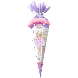Ursus Schultüte Easy Line, Fantasy Ballerina, Bastelset, für Mädchen, eckig, 68 cm