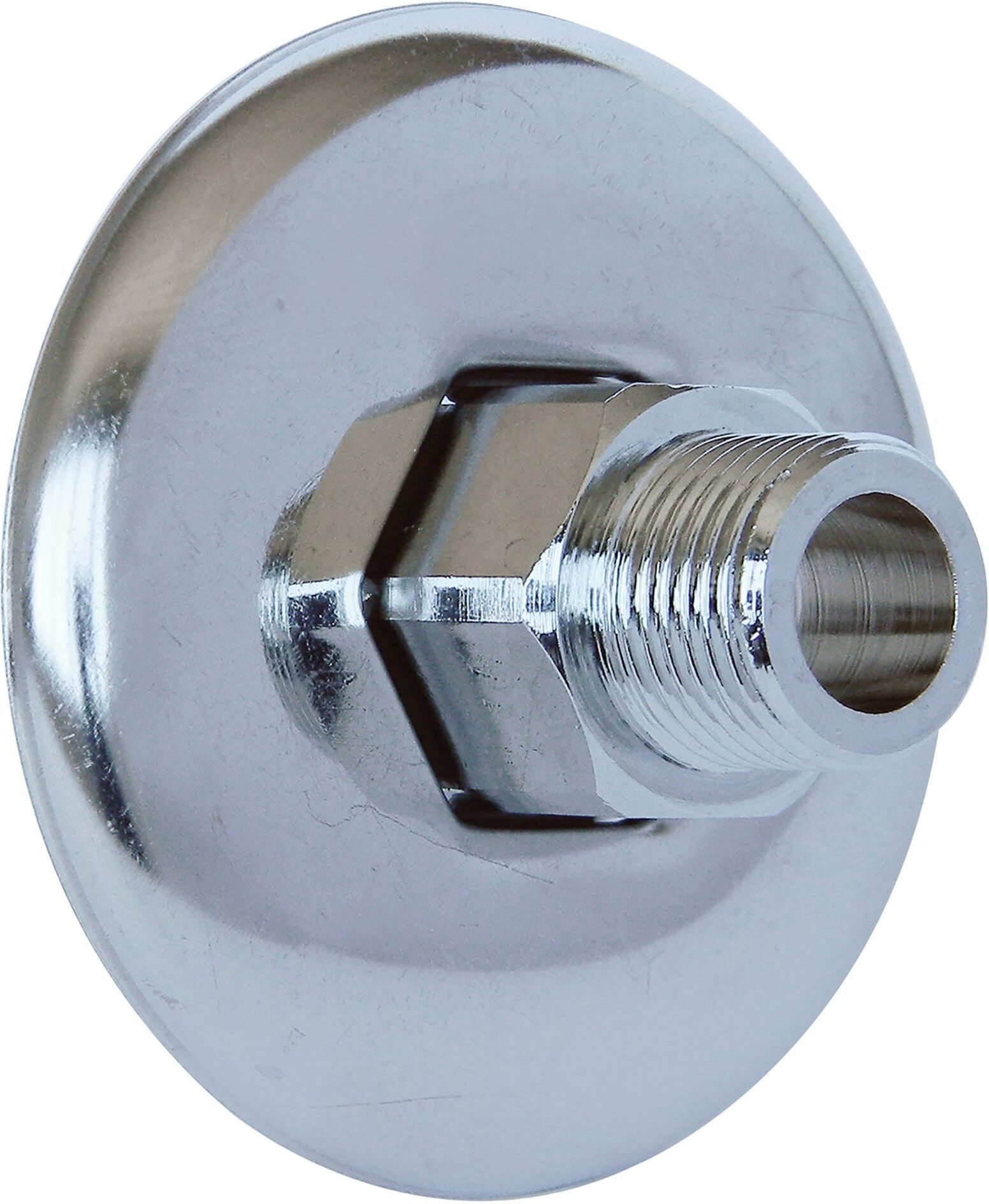 Tecnomat NIPPLE PROLUNGATO 1/2'' x 1/2'' IN CROMATO CON ROSONE SCORREVOLE