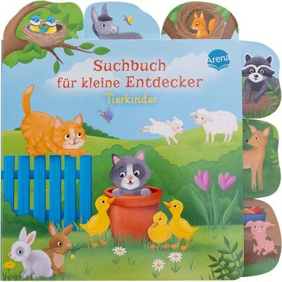 Suchbuch für kleine Entdecker. Tierkinder, Gebundene Ausgabe von Tanja Andersen, Arena, 978-3-401-72120-0