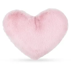 Bestlivings Herzkissen Plüsch - Rosa