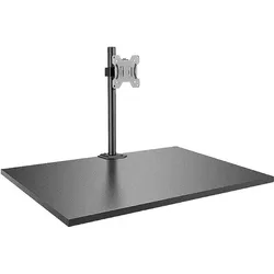 Lindy Single Pole & Desk Clamp (Tisch, 28", 8 kg), Monitor Halterung, Schwarz