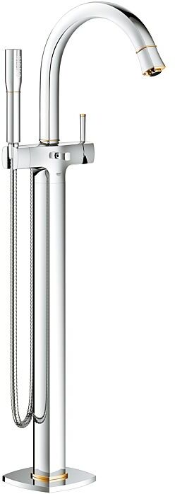 Grohe Grandera Wannen Armatur 23318IG0 chrom gold, Bodenmontage